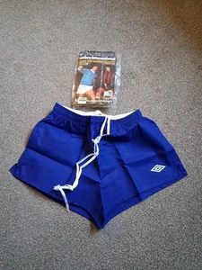 Vintage Umbro 1970s Umbro Cotton Football Shorts Bnib Size 34" Chelsea Everton - Picture 1 of 4