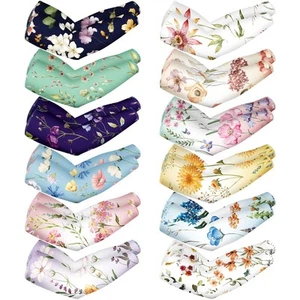 Gardening Arm Sleeves Uv Sun Protection Farmer 12 Pairs Flower Cooling Cover - Picture 1 of 7
