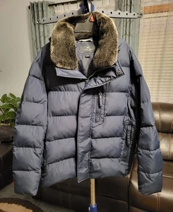 Marc Andrew Down Men's Jacket Size Large Dark Blue - Picture 1 of 10