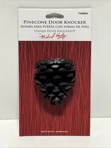 Pinecone Door Knocker by Michael Healy - Matte Black Finish 1098893 - Picture 1 of 3