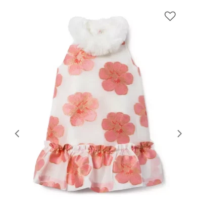 Nuevo con etiquetas Vestido Janie And Jack Coral Floral Imitación Piel Metálico Niñas Talla 6 Foto 1 de 4