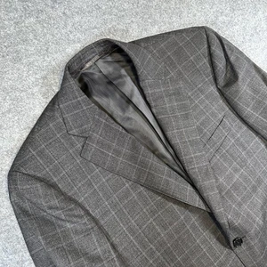 Canali Blazer Herren 38 grau kariert Wolljacke Italy Saks Fifth Avenue klassisch - Bild 1 von 14
