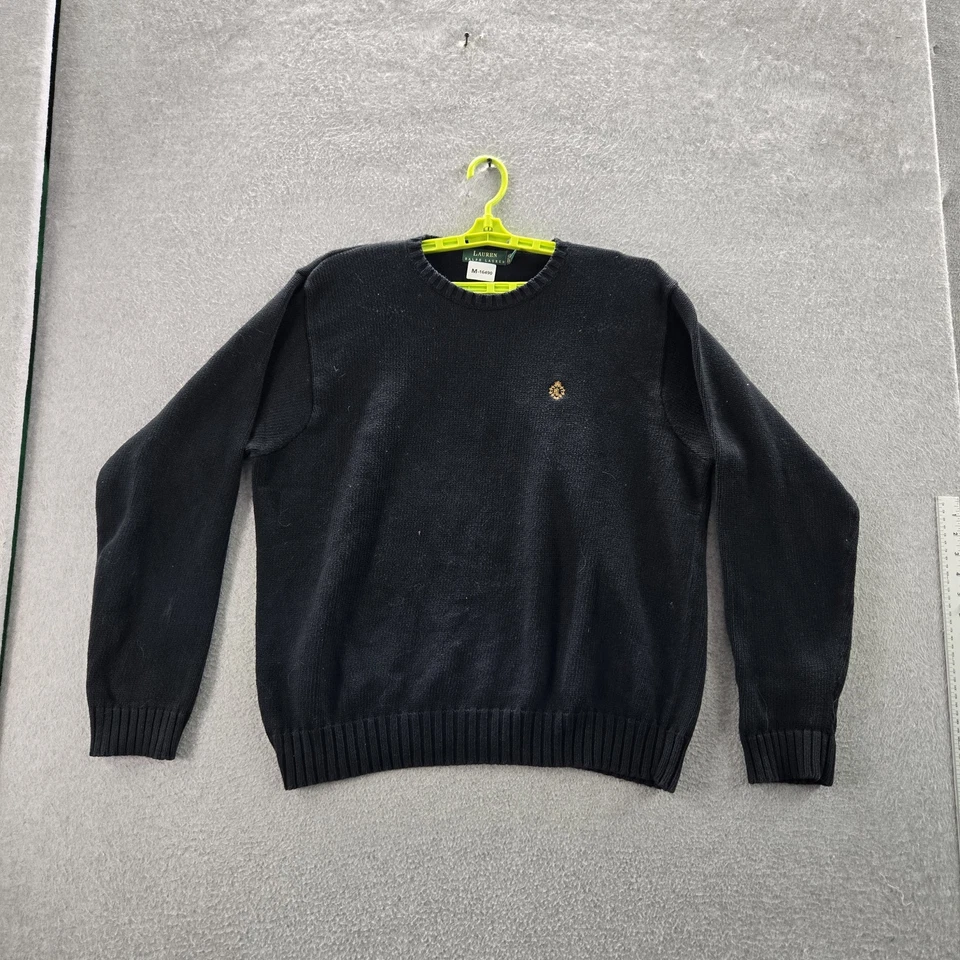 Sudadera Lauren Ralph Lauren Hombre XL Negra Logo Bordado Manga Larga Foto 1 de 4
