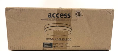Access Lighting 11 in. Flush Mount Antique Brushed Brass - Image 1 of 2