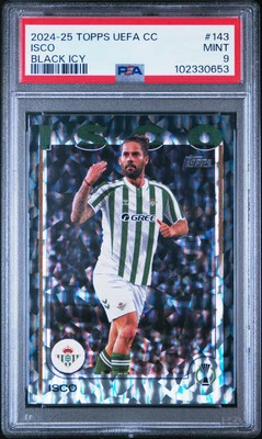 2024-25 Topps Uefa Club Competitions #143 Isco Black Icy /10 PSA 9 - Image 1 of 2