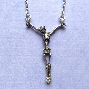 Alchemy Gothic The Lost Soul Skeleton Pewter Pendant Necklace - Picture 1 of 5