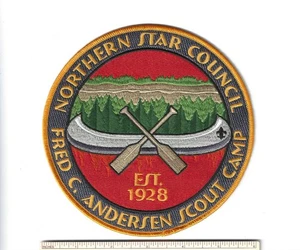 SCOUT BSA 2013 FRED C ANDERSEN JACKET PATCH NORTHERN STAR COUNCIL MN WI CANOE !! - Picture 1 of 1