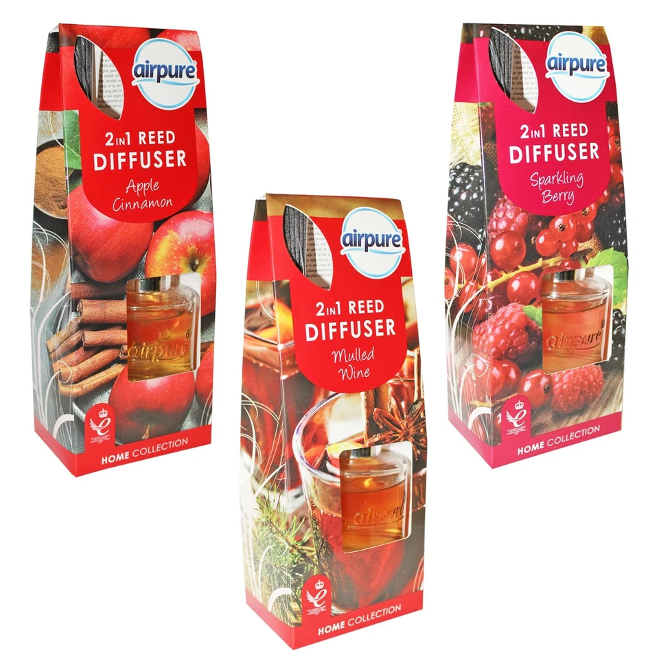 Christmas Reed Diffuser 2in1 Airpure Beads and Oil 30ml - Choose Scent - Image 1 of 1