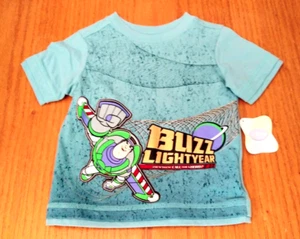 New WT Disney Pixar Toy Story Buzz Lightyear Aqua T-Shirt Baby Boy's 12 Months - Picture 1 of 3