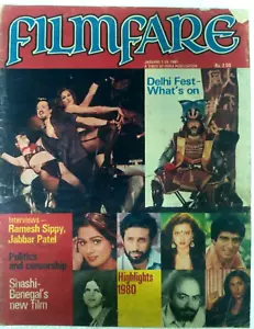 1981 FILMFARE MAGAZINE: SHASHI KAPOOR, REKHA, HEMA MALINI, SOPHIA, GURU DUTT - Picture 1 of 13