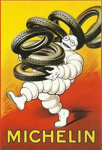 RARE / CARTE POSTALE - POSTCARD - MICHELIN BIBENDUM : PNEU TYRE / NEUF NEW - Foto 1 di 1
