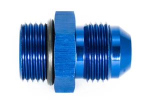 Gewindeadapter ORB 8 zu Dash 8 / -8AN / JIC 8 Blau eloxiert 3/4 - 16UNF - Picture 1 of 3
