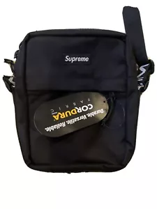 Brand New Supreme SS18 Shoulder Bag - Black Cordura Fabric With Tags - Picture 1 of 10
