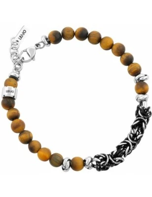 LIU JO BRACCIALE UOMO IN ACCIAIO MLJ281 NUOVO - Immagine 1 di 2