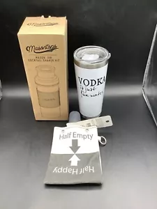 Bottoms Up! MASON SHAKER KIT, Vodka cup & Flask All NEW IN BOX Barware Lot Of 3 - Picture 1 of 6