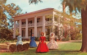 Birmingham, AL ARLINGTON ANTE-BELLUM HOME Mansion Southern Belles 1950s Postcard - Picture 1 of 2