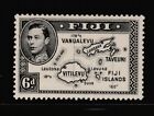 Fiji 1940 6D Black Map Die Ii P 13 1/2 Mh Sg 261 £11