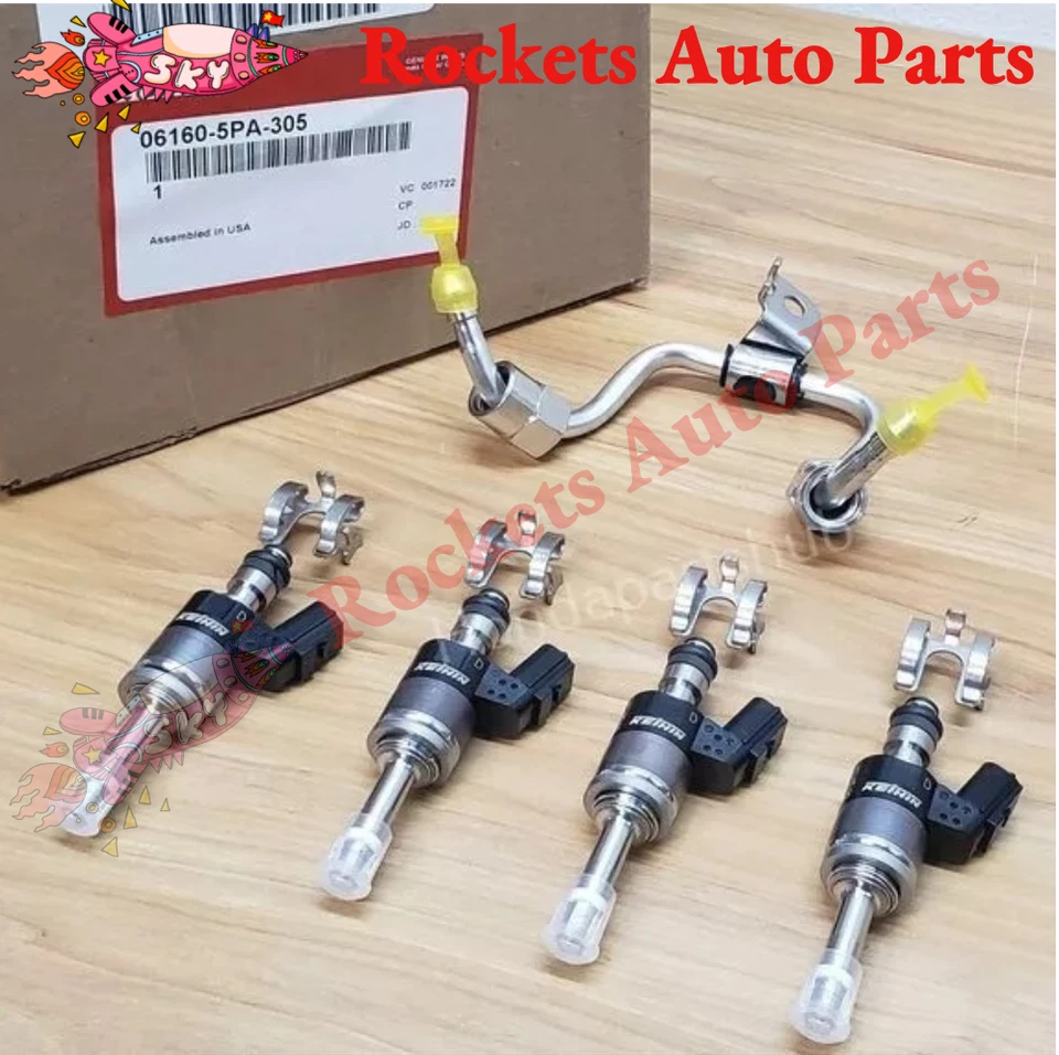 NEW OEM For Honda Injector Kit Fuel 1.5L (VIN REQ) 06160-5PA-305 16012-5PA-315 - Image 1 of 3