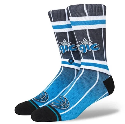 Men's Orlando Magic Black NBA Basketball Stance Fader Screw Socks - Size Large Cover