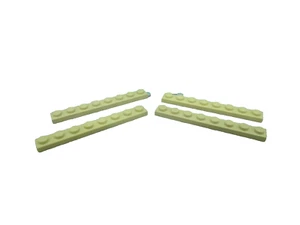 Lego 4 Tan 1x8 base plate NEW - Picture 1 of 1
