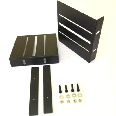 2x 3 HE Rackwinkel für Verstärker, hinten Stütze Stahl Verstärkerwinkel Rack Kit - Bild 1 von 4