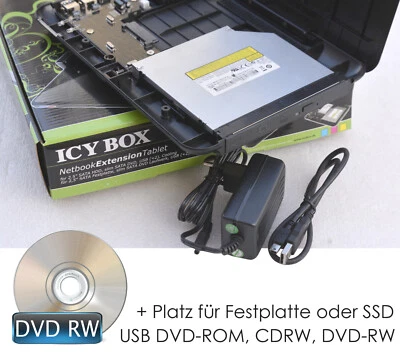 EXTERNES DVD-RW CD-RW DVD-ROM GLEICHZEITIG USB GEHÄUSE FÜR S-ATA HDD FESTPLATTE - Bild 1 von 4