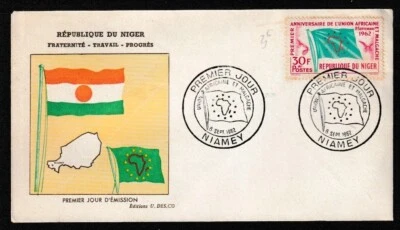 Republic of Niger 1962  INTERNATIONAL EXHIBITION FIRST DAY COVER NIAMEY - Image 1 of 2