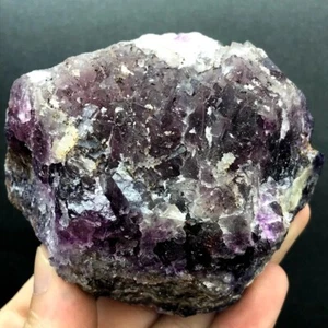 440G Rare Natural Fluorite Quartz Crystal Freeform Mineral Specimen Healing - Picture 1 of 14
