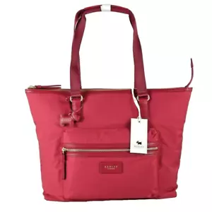 Radley Laptop Bag Shoulder Bag Large ELIA MEWS Red Polyester New RRP 109 - Picture 1 of 12