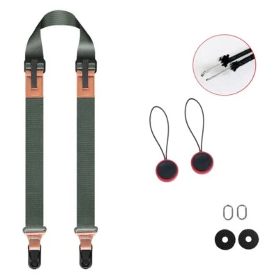 Correa de hombro y cuello de cámara de liberación rápida correa de cabestrillo ajustable para cámara DSLR Foto 1 de 4