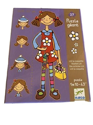 Elegante rompecabezas gigante Lili de 27 piezas Djeco para edades de 4+ Foto 1 de 4