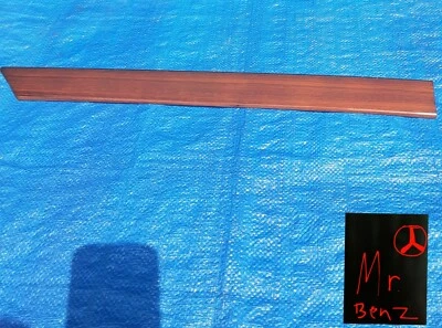 MERCEDES BENZ  86-93 300E W124 OEM REAR DOOR WOOD TRIM LEFT GOOD ZEBRANO - Image 1 of 4