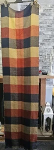 Lge Blanket scarf wrap shawl cardigan reversable check infinity rectangular skir - Picture 1 of 7