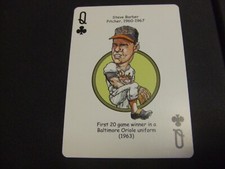 2007 Hero Decks Baltimore Orioles Playing Card -Steve Barber-