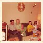 Family W Balloons   Sister Stretching Hers   Mother Father Kids Vtg Photo 625