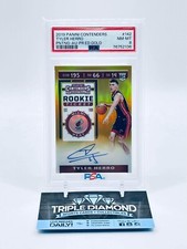 2019-20 Panini Contenders Tyler Herro Premium Rookie Auto Gold #04/10 PSA 8 A128