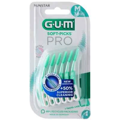 GUM® SOFT-PICKS® PRO Regular, 30 Stück mit Reiseetui Zahnzwischenraumbürste - Bild 1 von 3