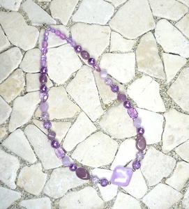 ★ cadena de longitud media ★ collar ★ violeta ★ - Imagen 1 de 3