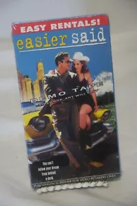 VHS SEALED NEW PROMO SCREENER Easier Said Sexy Romantic Comedy MidLife Triangle - Picture 1 of 3