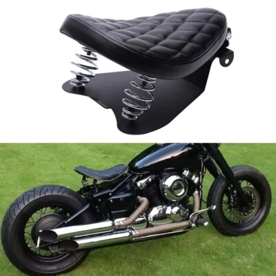 Spring Solo Seat Saddle W/ Base Plate For Yamaha V-Star 250 650 950 1100 1300 - Image 1 of 4