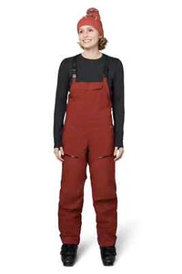 Flylow Moxie Bib Ski Pants 20K Waterproof Redwood Womens XS $430 - Picture 1 of 13