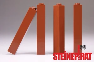 LEGO® 4x 2453b (-NUEVO-) Basic Stone 1x1x5 / Columna / Bloque de construcción / rojo-marrón 4226966 - Imagen 1 de 1