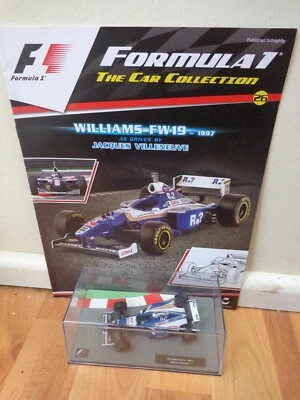 1/43 F1 FORMULA 1 CAR COLLECTION - 1997 WILLIAMS FW19 JACQUES VILLENEUVE CAR #26 - Image 1 of 2