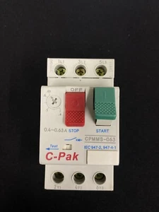 C-PAK CPMMS-063. Motor Circuit Breaker - Picture 1 of 6