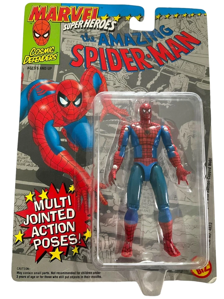 ToyBiz Marvel Super Heroes Spider-Man Action Figure w Multi Jointed Poses (1992)