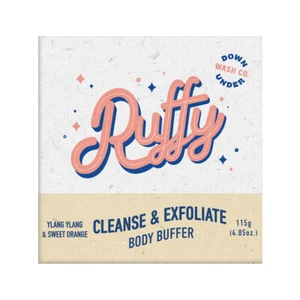 ^ Downunder Wash Co. Ruffy Cleanse & Exfoliate Body Buffer 115g - Picture 1 of 1