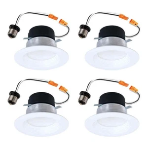 HALO LT 4 in. Selectable 5CCT IC Rated Indoor Integrated LED Recessed(4-Pack) - Picture 1 of 5
