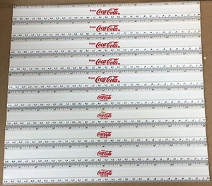 DIECI (10) RIGHELLI IN PLASTICA ENJOY COCA~COLA 12" - 5 CIASCUNO DIVERSO - Foto 1 di 4