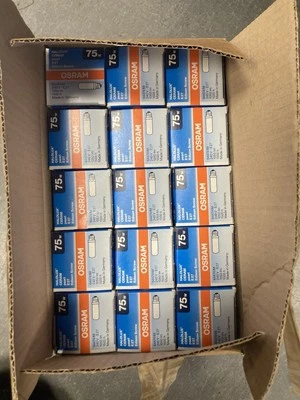 Osram Halolux E27 75w Ceram Pearl Dimmable Bulk X15   - Image 1 of 2