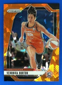 2024 Panini Prizm WNBA Veronica Burton #35 CARD Connecticut Sun Ice Orange - Picture 1 of 2